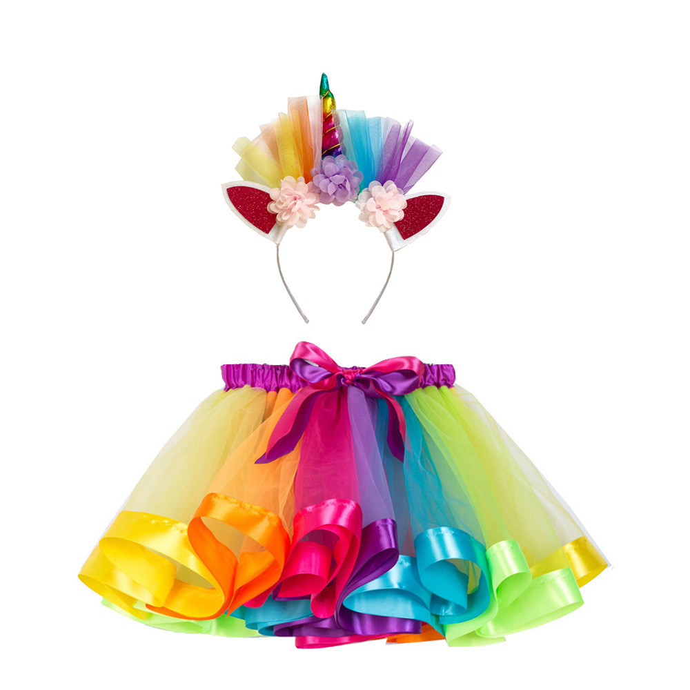 Pettiskirt de las muchachas fronterizas para la falda libre de los niños del headwear Vestido de princesa tutu de los niños europeos y americanos en stock al por mayor image 16