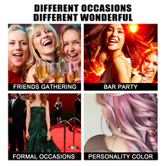 EELHOE Party Temporary Hair Wax Set Halloween Party Temporary Convenient Hair Color Easy to Apply and Washable