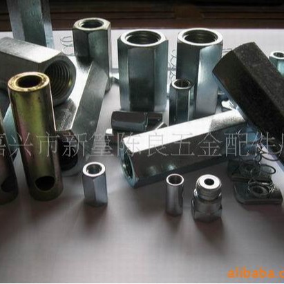 厂家直销碳钢，DIN6334不锈钢六角长螺母，弹簧螺母，接连件，