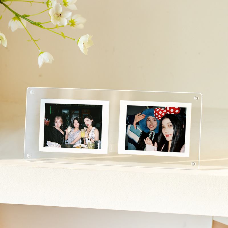 Acrylic Polaroid Photo Frame Magnetic Photo Frame Soft Magnetic Mini 3inch High-end DIY Photo Wall Wholesale