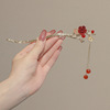 Summer advanced Chinese hairpin, hair accessory with tassels, Hanfu, cheongsam, high-quality style, Chinese style, wholesale