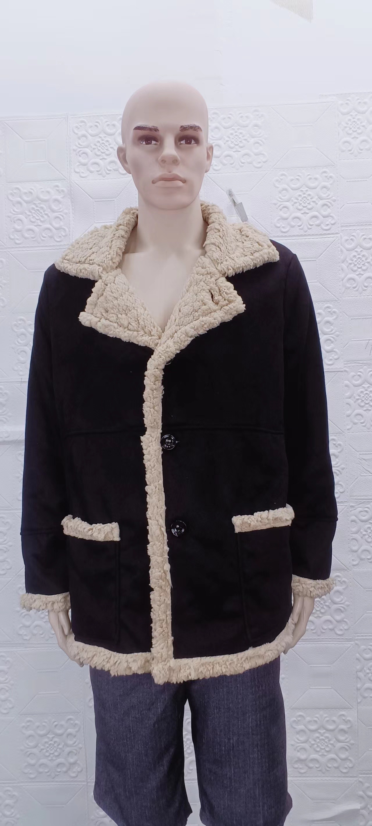 Giacca in pelliccia da uomo cappotto invernale imbottito caldo_voghion.com