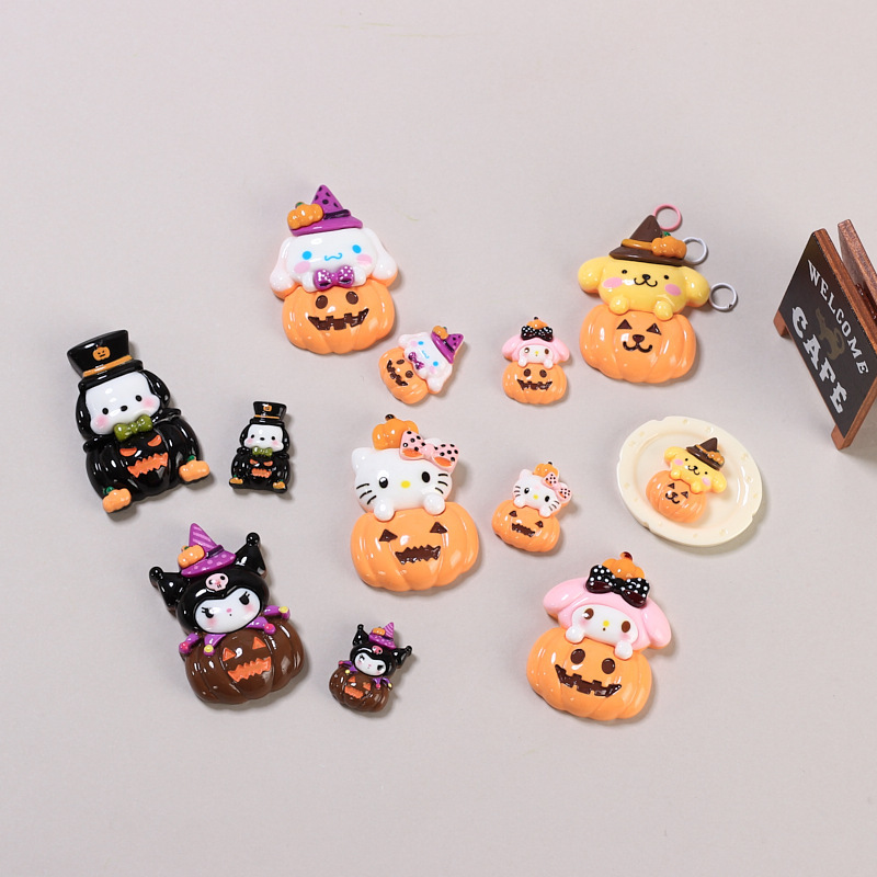 漫画風大小ハロウィンおしゃれクリエイティブ手作りDIYクリーム接着剤樹脂小物装飾材料卸売|undefined