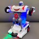 Cross-border children's electric universal deformation police car boy toys 0-6 years old treasure puzzle sound and light car toys wholesale