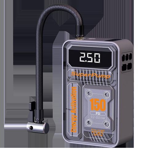 Car air pump mini portable electric car air pump car small wireless digital display tire air pump