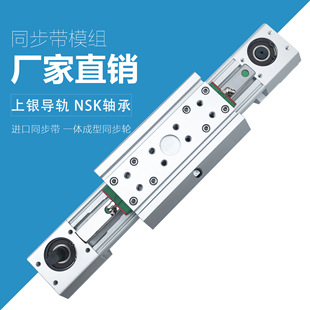 Synchronous belt sliding table module aluminum profile guide rail fast linear reciprocating spraying oil injection servo electric linear sliding table