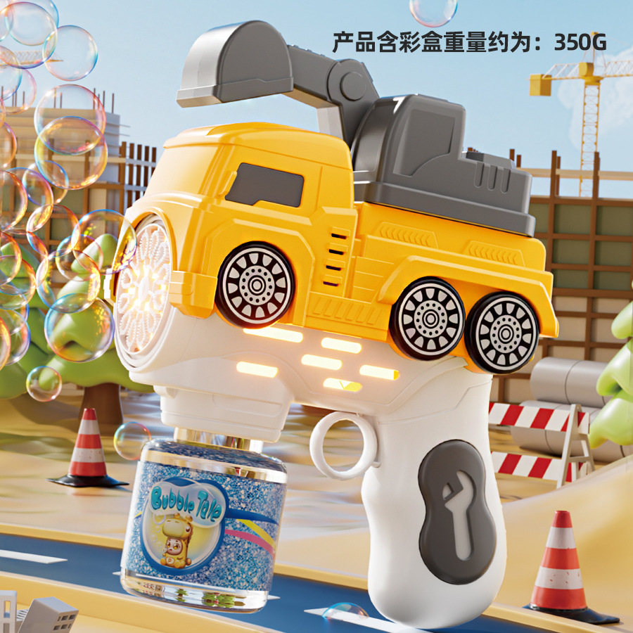 [Envío gratuito] en stock para niños delfín burbuja pistola juguete luz música eléctrica burbuja cámara 61 juguete