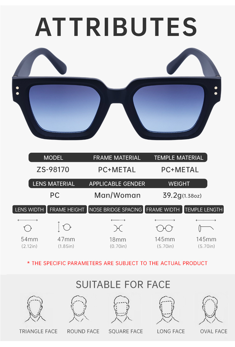 2024 Nouvelles lunettes de soleil tendance minimalistes et polyvalentes européennes et américaines pour hommes Protection solaire Lunettes de soleil photo de rue pour hommes_voghion.com