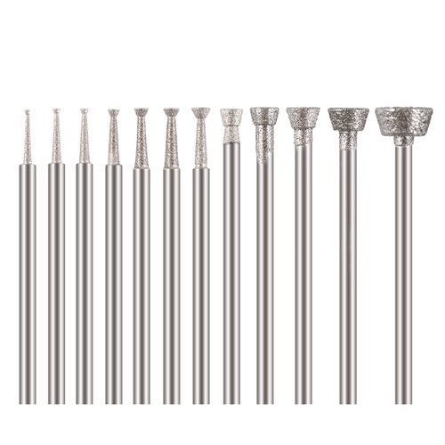 E needle 2.35 handle pressure wheel electric emery jade carving grinding head emerald agate raw stone window opening grinding needle wholesale