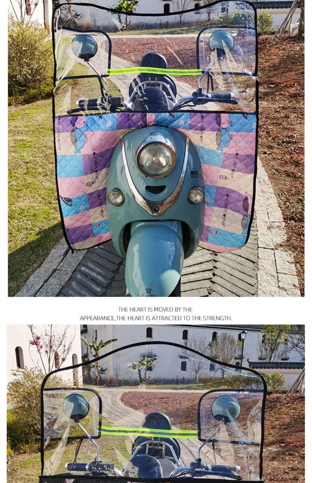 Electric Vehicle Rain Cover Front Windshield Winter Motorcycle Windproof Board