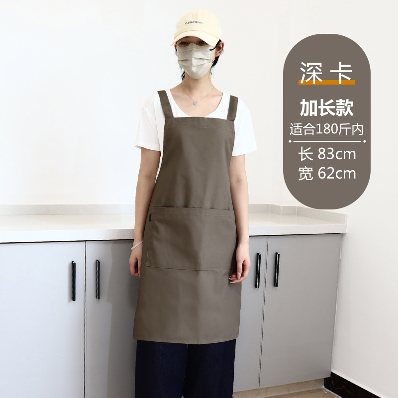 Transfronterizos Amazon publicidad delantal de lona logo personalizado cocina ropa de trabajo de cocina casa delantal impermeable al por mayor