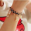 Fashionable accessory, card game, ankle bracelet, Korean style, flowered