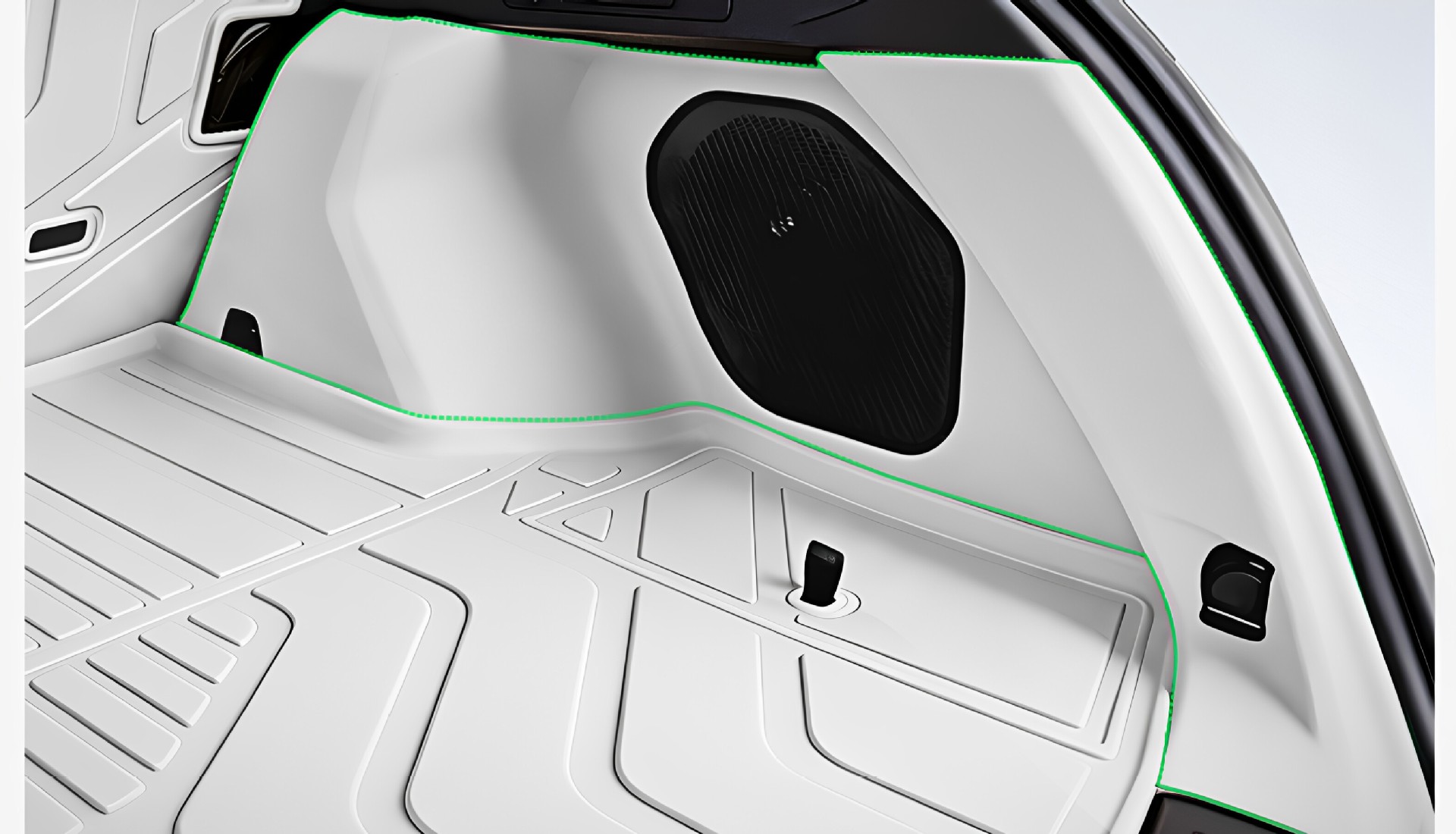 Six Sheep brand trunk mat, suitable for Lynk & Co 07 GT, TPE full surround design, 2026 model, car modification accessory, foot mat for the trunk