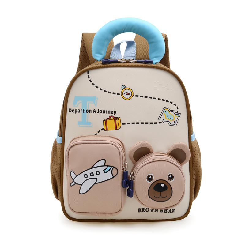 Mochila infantil transfronteriza, mochila transpirable preescolar, mochila escolar de 3 años, 5 años, niños y niñas, mochila pequeña ligera