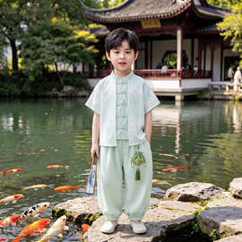 幼儿园园服六一汉服表演服小学生毕业照套装中国风诗词朗诵演出服
