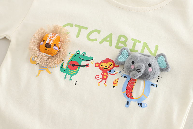 Bestseller per bambini, cartone animato, manica corta, 2026, nuovo ed elegante set estivo da due pezzi per bambini da 1 a 5 anni ALYCExiyuebaobao_voghion.com