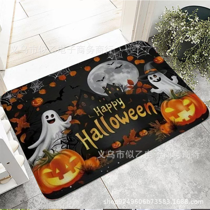 新しいクロスボーダー直接供給ハロウィン厚みのある1cmフランネルフロアマット卸売ホーム雰囲気アレンジメントはJITで発送できます|undefined