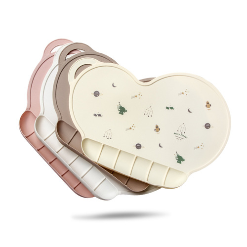 Baby Ins Cloud Silicone Lunch Mat Student Waterproof Oilproof Wall-mounted Cup Mat Heat Insulation Mat for Children