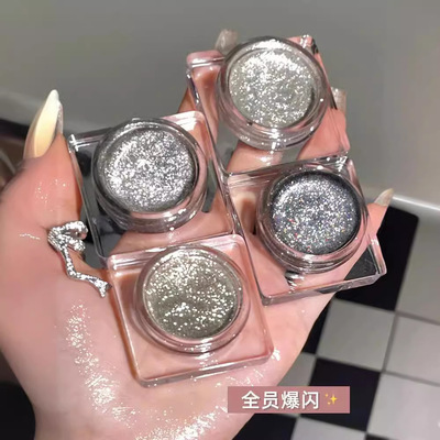 ZVEV Поляризованные тени для век Flash Diamond, Взрывающаяся коровья, осветляющая жидкость, блестящие перламутровые влажные тени для век, металлик Z144