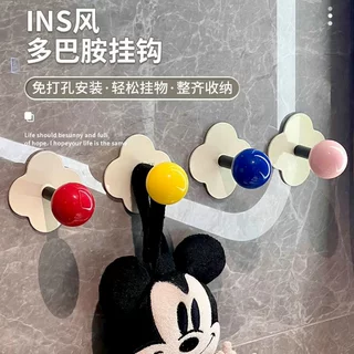 多巴胺挂钩强力粘胶门后粘钩免打孔强力承重卫生间浴室墙上挂衣钩
