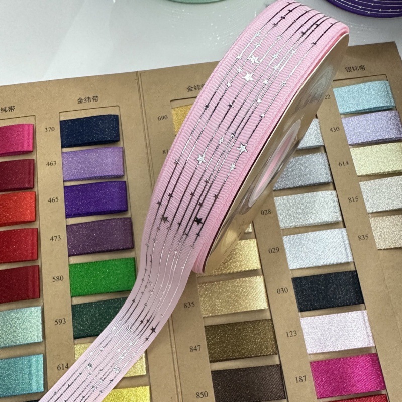 Explosiones transfronterizas estrellas de fijación en caliente galvanizado DIY arco de regalo de fiestas decoración cinta accesorios de ropa