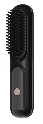 Minhuang ワイヤレスヘアストレートニングコームデジタルディスプレイ充電式ミニポータブル旅行ヘアケアヘアアイロンデュアル目的ストレートヘアカーリングコーム|undefined