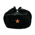Black Cloth 160g Black Velvet Sickle and Five-Pointed Star
