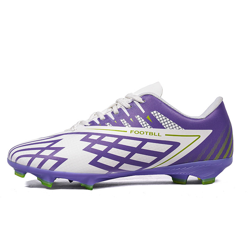 2025 nuevo éxito transfronterizo juveniles, niños, estudiantes, zapatos de fútbol masculinos y femeninos, zapatos de fútbol de clavos largos, zapatos de fútbol de clavos