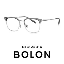 BOLON暴龙近视镜框26新品轻质钛架方形眉框男款可配度数BT6126