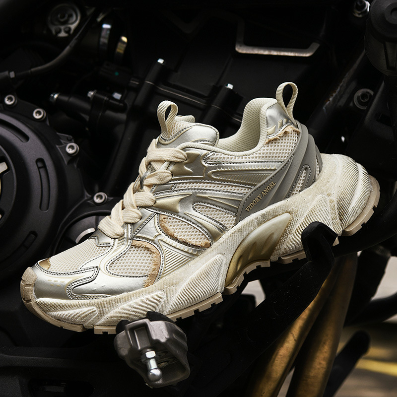 Light Luxury Dad Shoes For Men, Stylish And Cool, 8Cm Internal Height Increase, Thick-Soled Autumn Sports Casual Shoes,_vogvips.com