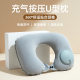 Outdoor Inflatable U-shaped Pillow Travel Portable Neck Pillow Car Aircraft Press U-shaped Pillow Head Neck Protection Travel Artifact