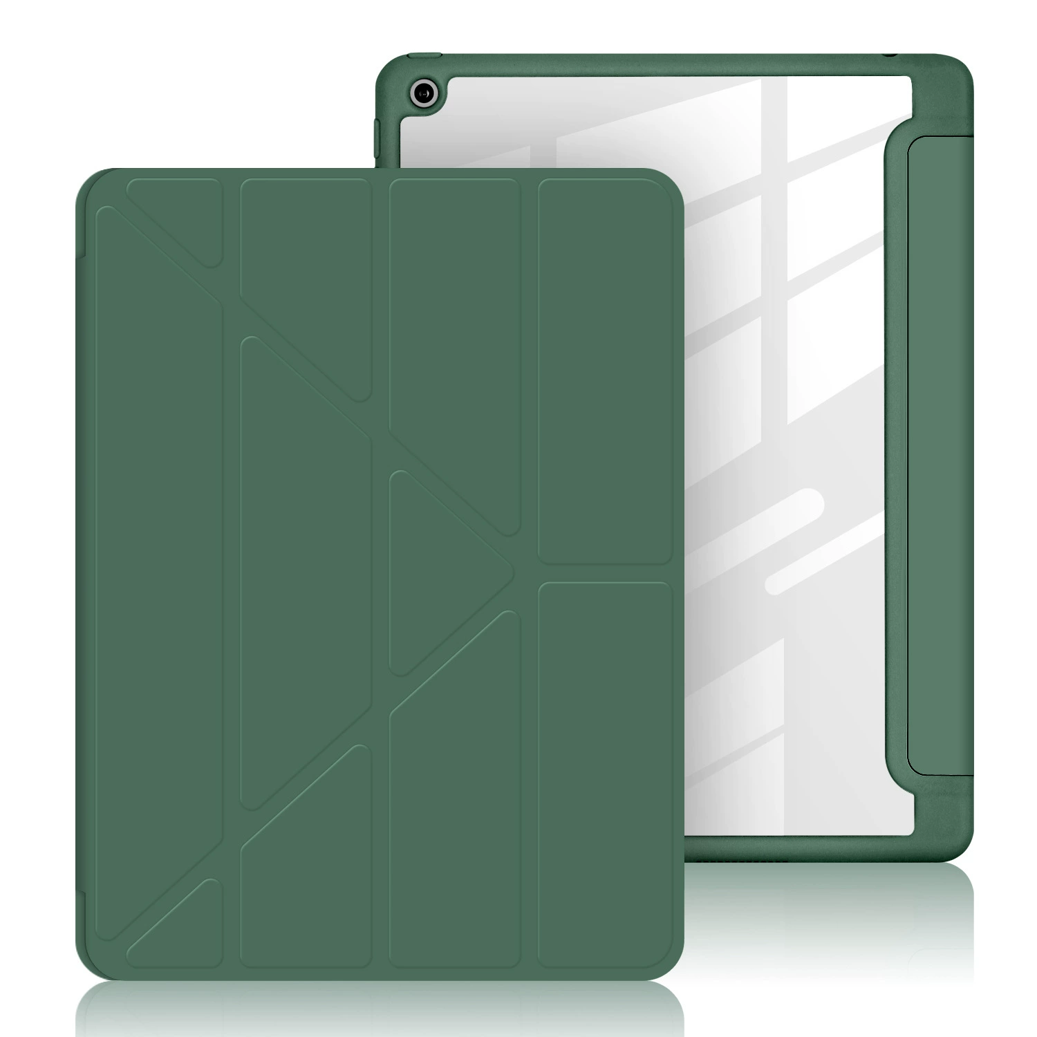 Подходит для iPad 10.9, акриловый Y-образный складной защитный чехол, 10.2 слот для стилуса, мягкий кожаный чехол для Pro 11/12.9