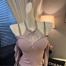 网红爆款性感内衣小胸显大聚拢上托叠穿性感纯欲辣妹挂脖式文胸