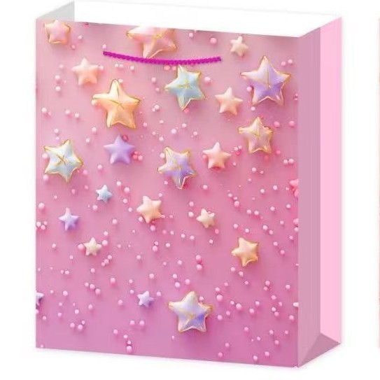 星星礼品袋饰品店手提袋子纸袋服装购物袋生日回礼伴手礼物包装袋