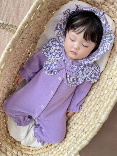 Baby Autumn Outfit Clothes for Girls, One-Piece Outing Climbing Suit with Hat, Super Cute Toddler Fall Harness for Infants