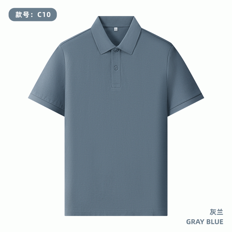 220g 40pcs 100% seda larga camisa de algodón polo personalizada logotipo publicidad camisa cultural impresión de ropa de trabajo