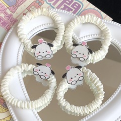 Cute Pac-Man Hair Tie in Instagram Style, Perfect for Young Girls—Sweet Japanese-Style Elastic Hair Bands That Won’t Damage Your Hair, Ideal for Ponytails