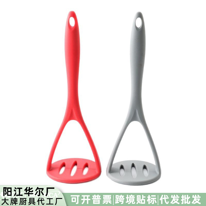 Spot Silicone Potato Press Potato Food Masher Kitchen Juicer All-In-One Mashing Baby Food Supplement Gadget