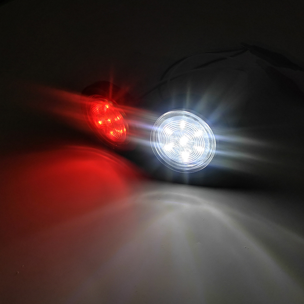 Rv luz de freno | Camión camión luz trasera redonda amplia 24V luz trasera redonda coche pequeña luz redonda