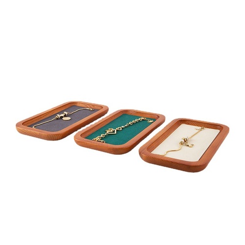 Walnut solid wood jewelry tray bracelet necklace ring earrings display tray storage display tray