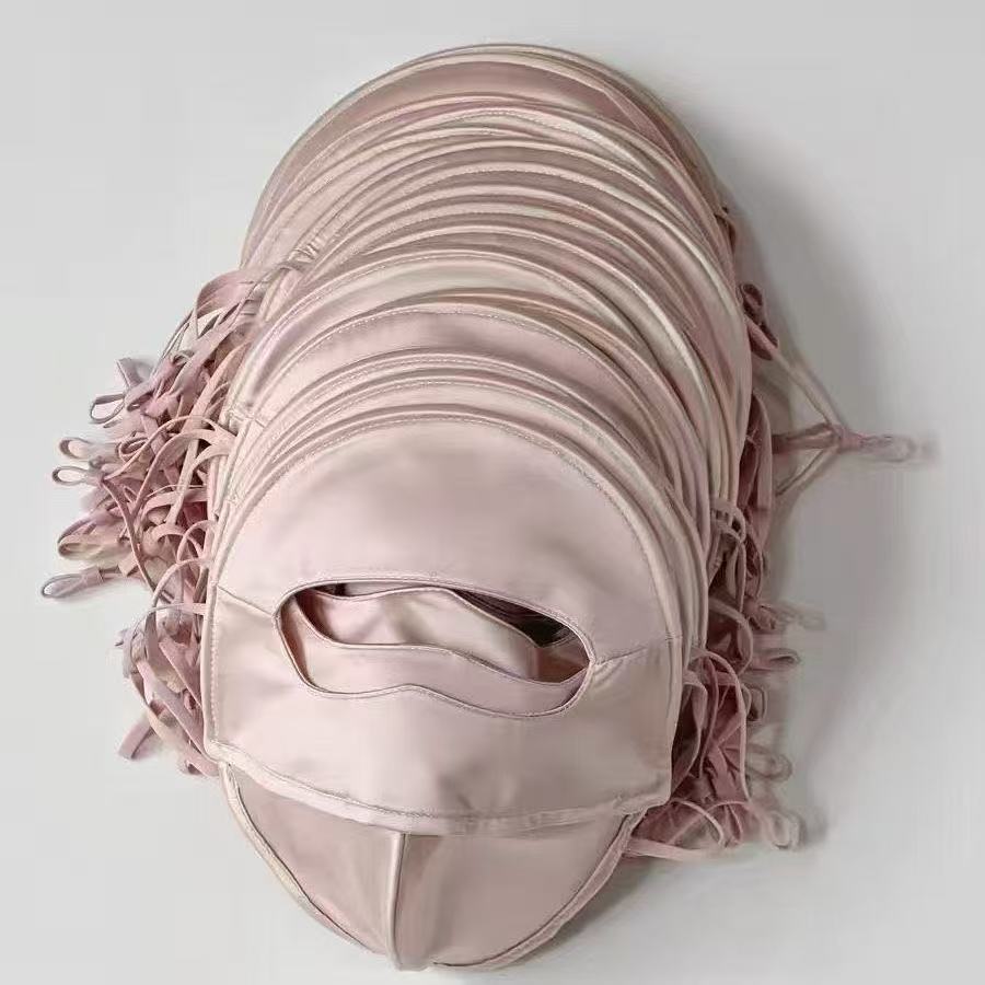 Anti-Silk Face Mask for Outdoor Use, Women's Full-Face Sunshade, Ice Silk Satin Sun Protection Mask, Breathable Uv Protection Nylon