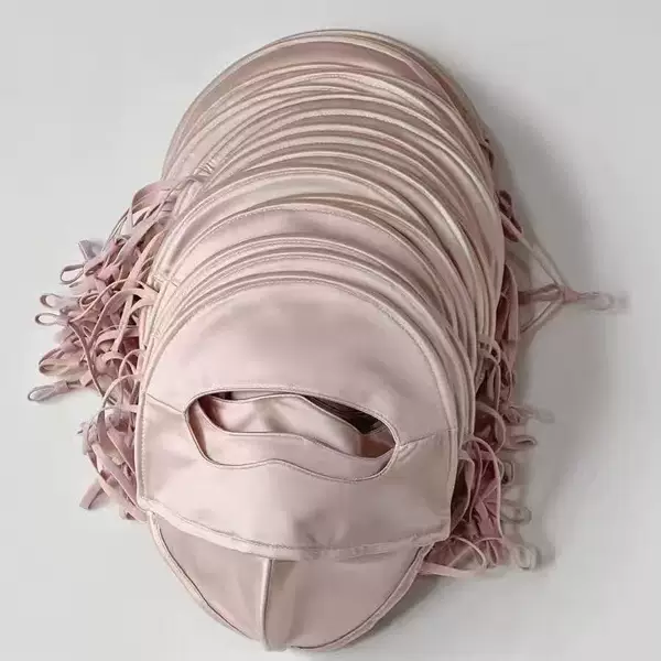 Anti-Silk Face Mask for Outdoor Use, Women's Full-Face Sunshade, Ice Silk Satin Sun Protection Mask, Breathable Uv Protection Nylon