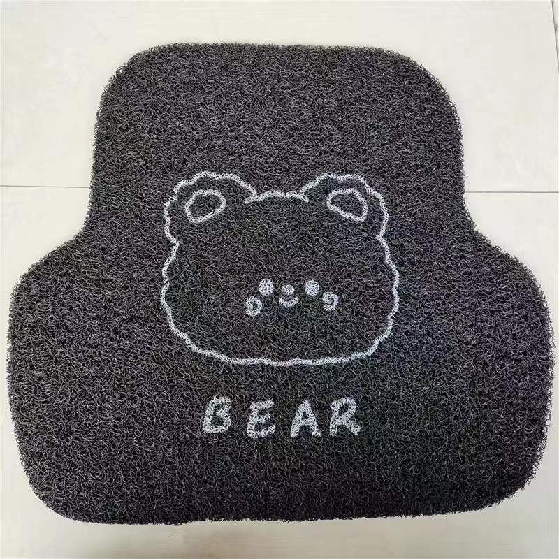 Rear Floor Mat, Universal Universal Foot Pad - curly-bear-rear-1-pc