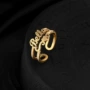 跨境切割压砂名字指环