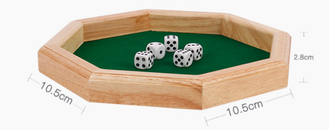 Cecpc Party Interactive Puzzle Wine Ling Toy Board Game Card Cuatro lados Digital Flip Accesorios para juegos de bebida