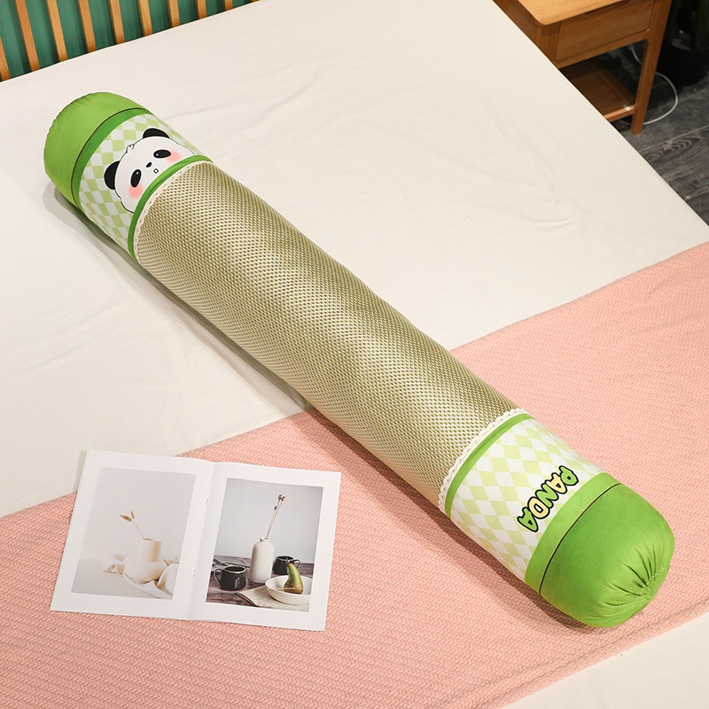 Caricatura lindo juguete de peluche almohada cilíndrica ropa de cama multicolor opcional suave y cómodo hiedra almohada larga