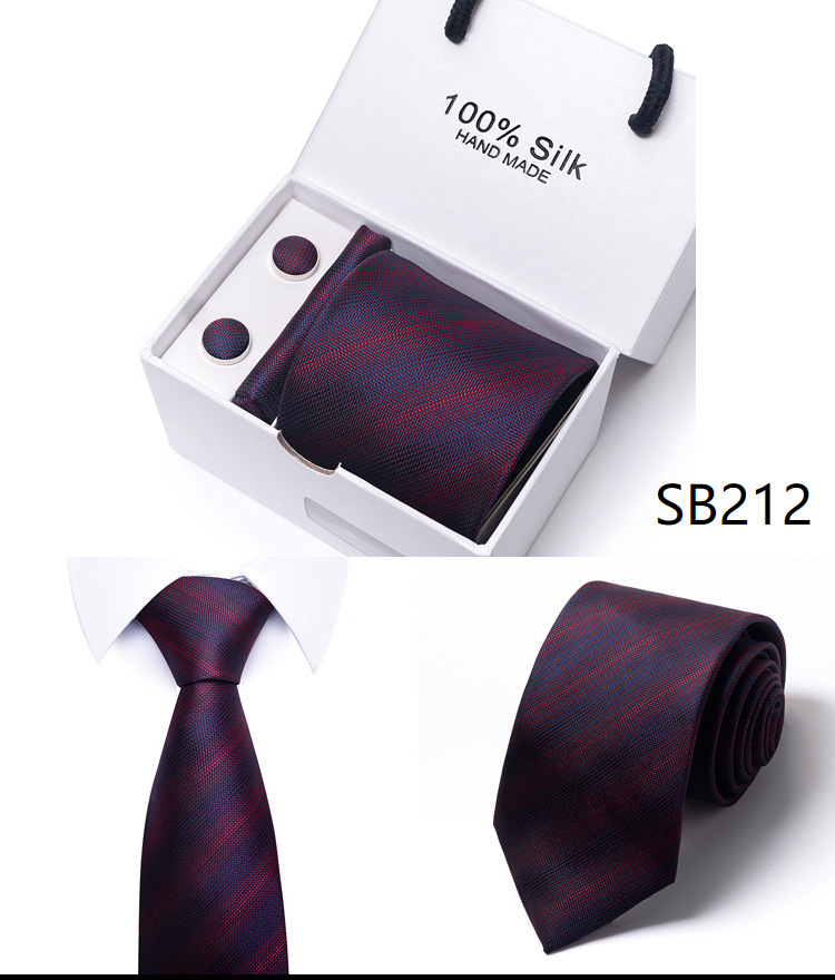 Flower Dot Multi Color Gift Box 5-piece Set Group Business Dress Wedding Tie_voghion.com