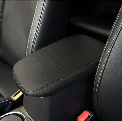 Armrest Box Cover, 06-22款吉利远景 Armrest box - 11-13-black-leather-black-line-without-logo