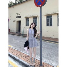 新款绝美法式气质小个子无袖碎花背心短裙连衣裙子女夏季2025新款