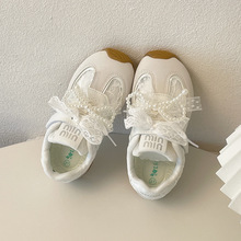 女童运动鞋网面透气休闲鞋中大童时尚儿童阿甘鞋2025春秋新款软底